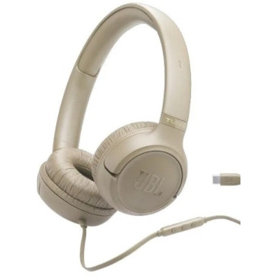 JBL Tune 530C Wired On-Ear Headphones With USB-C, Black- TUNE530C