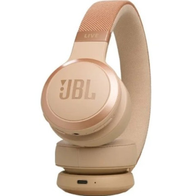 JBL Live 670NC Wireless On Ear With True Adaptive Noise Cancelling Headphones, Blue - JBLLIVE670NC