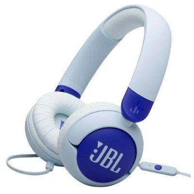 JBL Junior 320BT Wireless on-Ear Kids Headphones Safe Sound, Blue - JR320