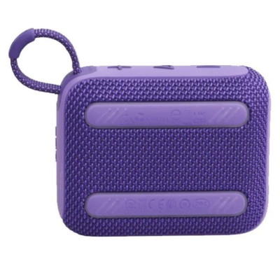JBL Go 4 Ultra-Portable Bluetooth Speaker, Enjoy Powerful Sound - Purple - Go 4