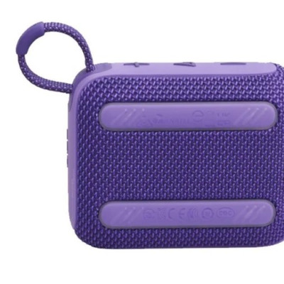 JBL Go 4 Ultra-Portable Bluetooth Speaker, Enjoy Powerful Sound - Purple - Go 4