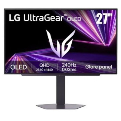 LG UltraGear 27" OLED QHD Gaming Monitor – 2560×1440, 240Hz Refresh Rate, 27GX704A-B