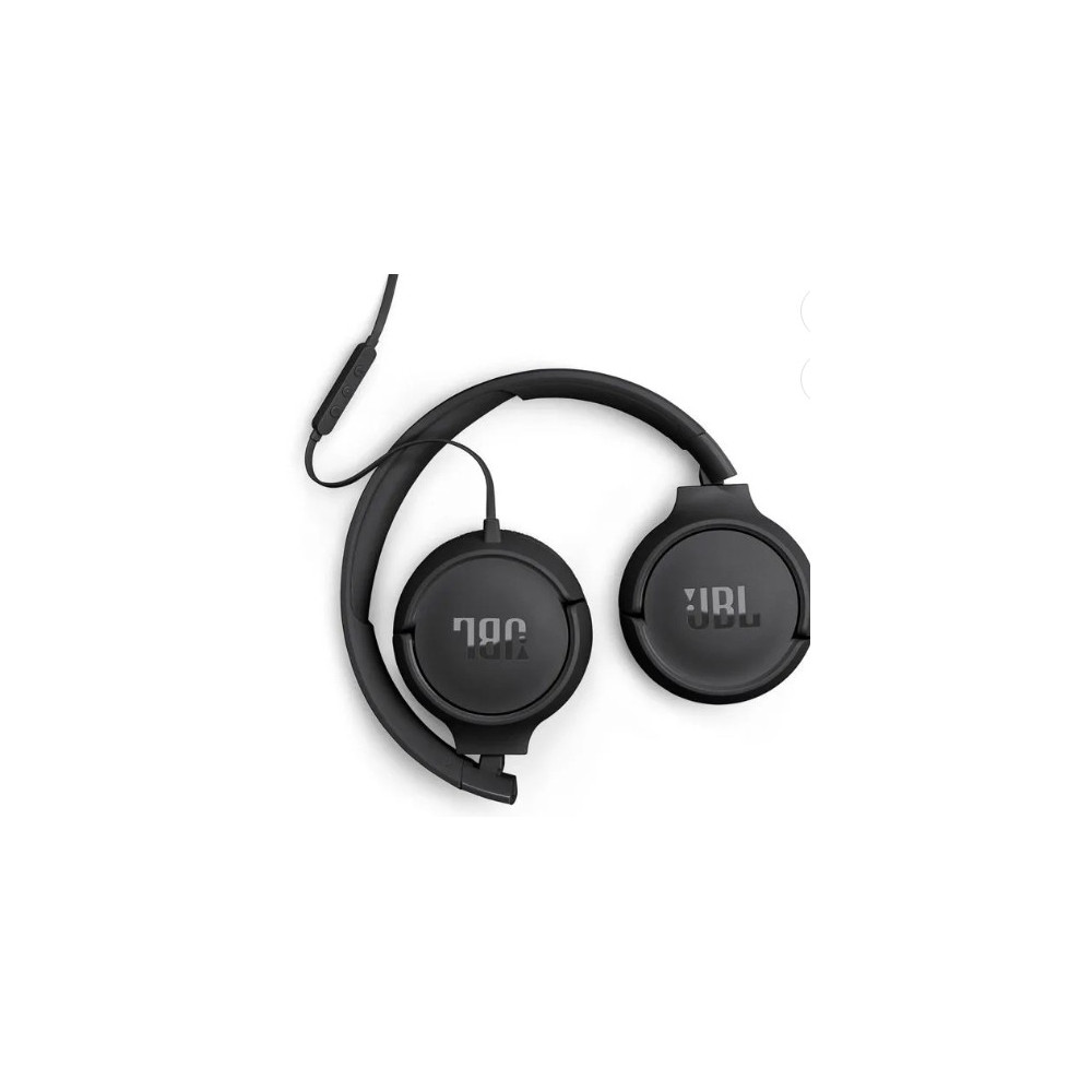 JBL Tune 520C Wired On-Ear Headphones With USB-C, Black