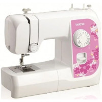 Brother Electric Sewing Machine, 14 Stitch Patterns, 4 Step Button Hole, Top Load Bobbin - White - JA001