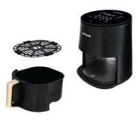 Nutricook 3L Air Fryer Mini – Compact Countertop Design, Rapid Hot Air Technology,, Black
